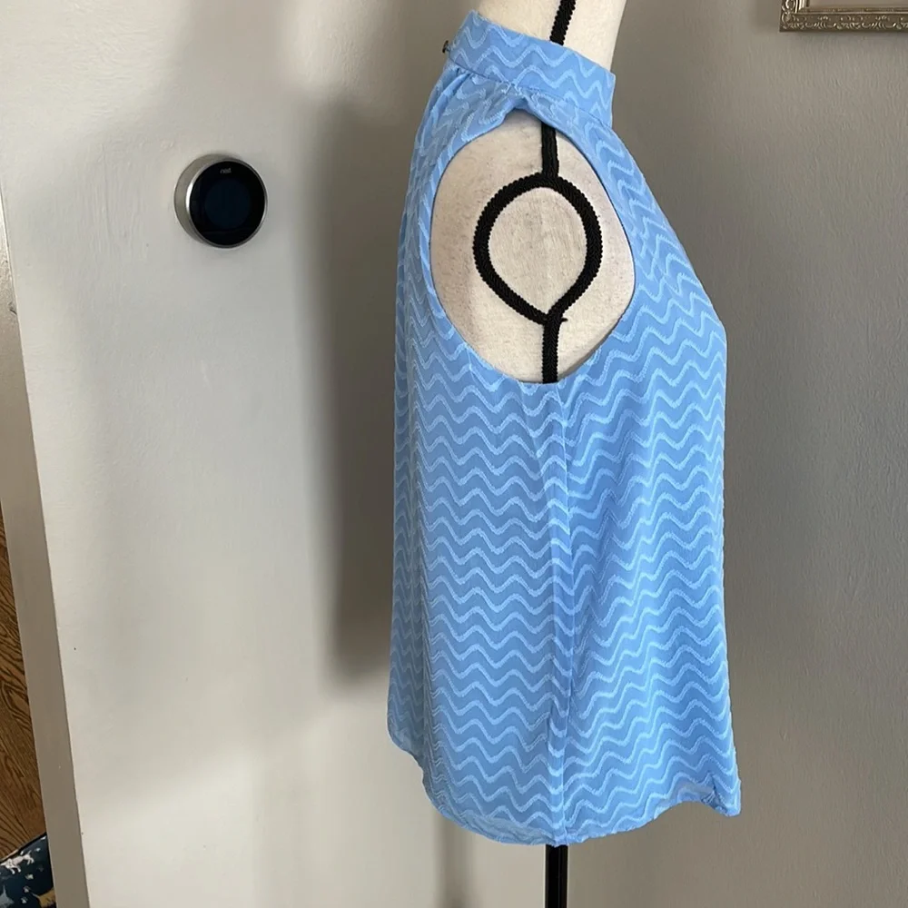 MAEVE light blue top ANTHROPOLOGIE - Picture 3 of 8